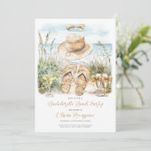 Party Bachelorette Einladung (Stehend Vorderseite)