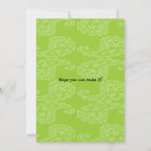 Party Bahn 2. Geburtstag Happy Party Einladung (Rückseite)