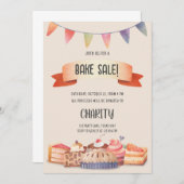 Party Bake Sale Einladung (Vorne/Hinten)