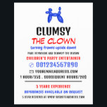 Party Ballon Kinder Entertainer, Clownwerbung Flyer<br><div class="desc">Party Ballon Kinder Entertainer,  Clown Werbung Flyer durch den Business Card Store.</div>