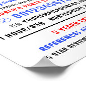 Party Ballon Kinder Entertainer, Clownwerbung Poster (Ecke)