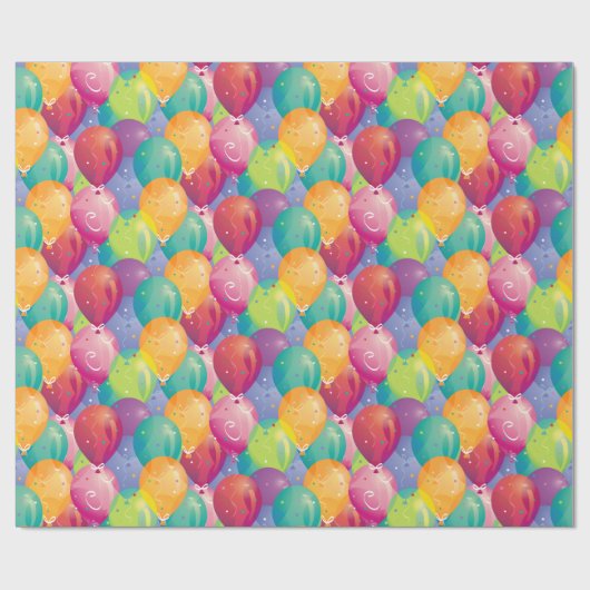 Party-Ballone Geschenkpapier (Flach)