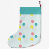 Party-Ballons auf blau Kleiner Weihnachtsstrumpf (Rückseite)