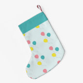 Party-Ballons auf blau Kleiner Weihnachtsstrumpf (Rückseite (Hängend))