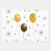 Party Ballons Geschenkpapier Set (Vorderseite)