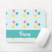 Party-Ballons in Blau Mousepad (Mit Mouse)
