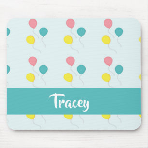 Party-Ballons in Blau Mousepad