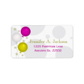 Party Balloons Adressezeichen Adressaufkleber (Vorne)