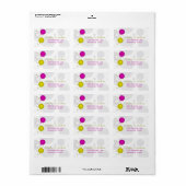 Party Balloons Adressezeichen Adressaufkleber (Vorne)