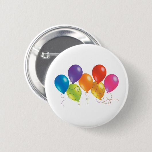 Party Balloons Button (Vorne & Hinten)