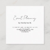 Party Balloons Eventplaner Quadratische Visitenkarte (Rückseite)