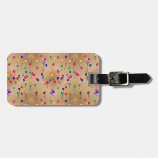 Party Balloons Gepäckanhänger (Vorderseite horizontal)