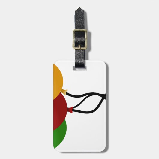 Party Balloons Gepäckanhänger (Vorderseite vertikal)