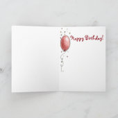 Party Balloons - Grußkarte Karte (Innenseite)