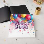 Party Balloons Guest Book Gästebuch