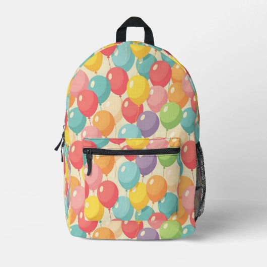 Party balloons in different colors bedruckter rucksack (Vorderseite)