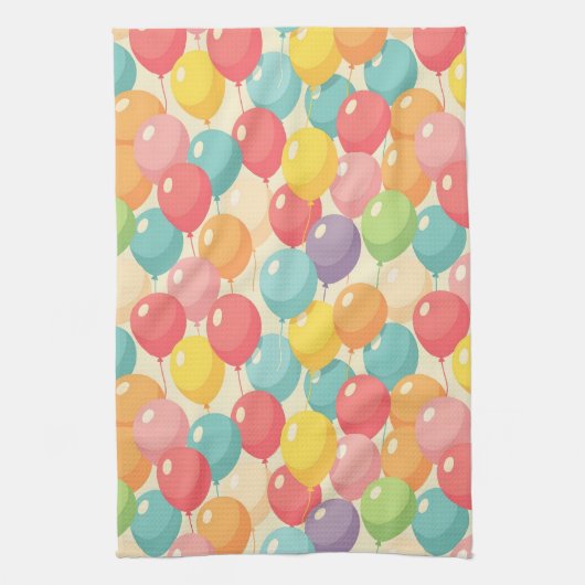 Party balloons in different colors geschirrtuch (Vertikal)