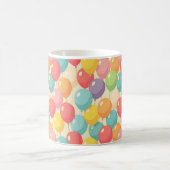 Party balloons in different colors kaffeetasse (Mittel)