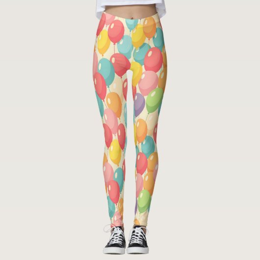 Party balloons in different colors leggings (Vorderseite)