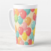 Party balloons in different colors milchtasse (Linke Ecke)