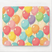 Party balloons in different colors mousepad (Vorne)