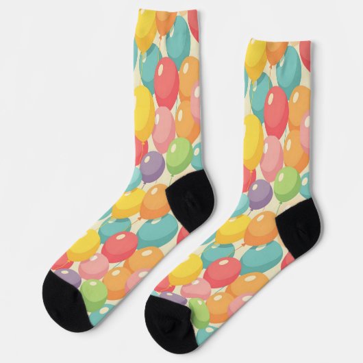Party balloons in different colors socken (Linkes Detail)