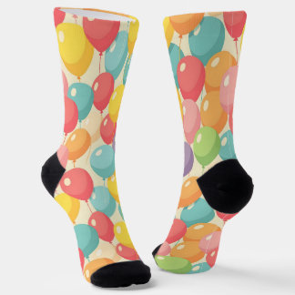 Party balloons in different colors socken