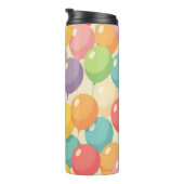 Party balloons in different colors thermosbecher (Nach rechts gedreht)