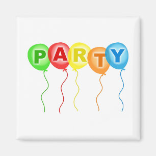 Party Balloons Magnet