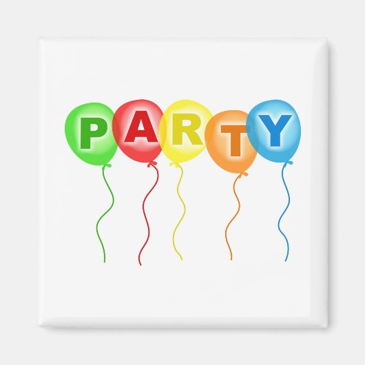 Party Balloons Magnet (Vorne)