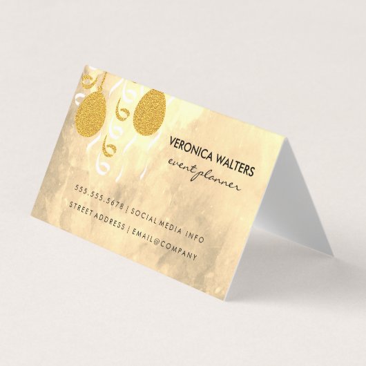 Party Balloons / Masquerade Masken (Führungskraft) Visitenkarten (Vorderseite)