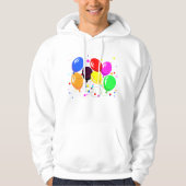 Party Balloons Mens Hoodie (Vorderseite)