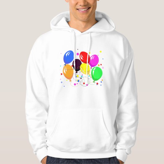Party Balloons Mens Hoodie (Vorderseite)