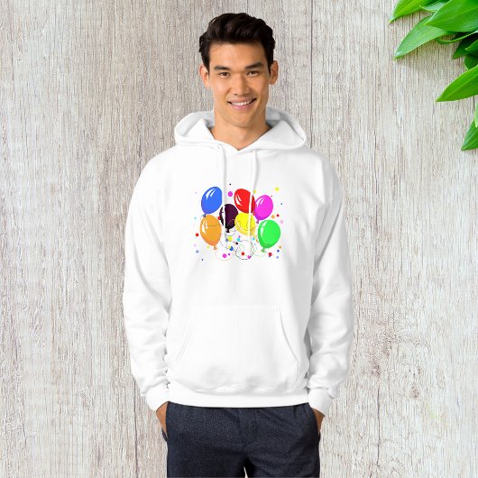 Party Balloons Mens Hoodie