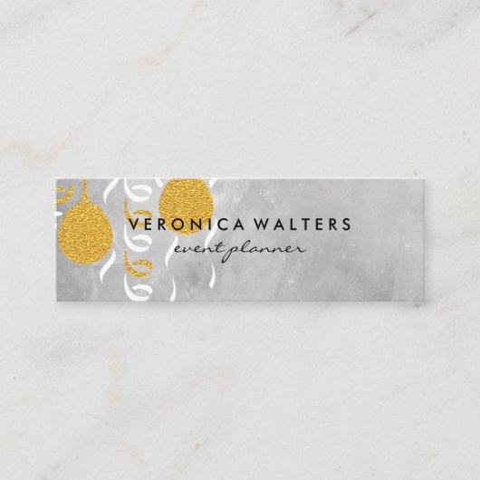 Party Balloons Mini Visitenkarte (Vorderseite)