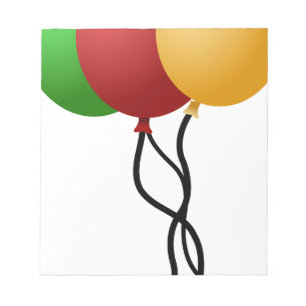 Party Balloons Notizblock