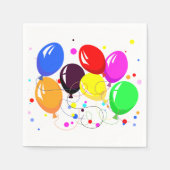 Party Balloons Paper Napkins Serviette (Vorderseite)