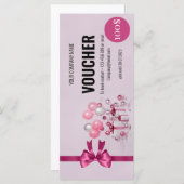 Party Balloons Rosa Gutschein (Vorne/Hinten)