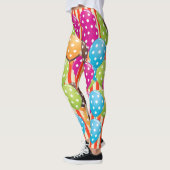 Party Balloons Streifen Polka Punkte Zirkus Spaß Leggings (Links)
