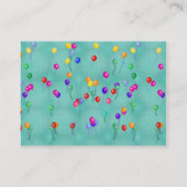 Party Balloons Visitenkarte (Rückseite)