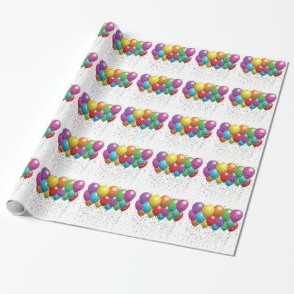 Party Balloons Wrapping Paper Geschenkpapier