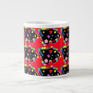 Party-Balottendesign Rot und andere Farben Jumbo-Tasse