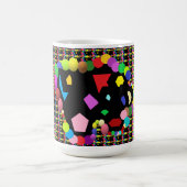 Party-Balottendesign Rot und andere Farben Kaffeetasse (Mittel)