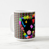 Party-Balottendesign Rot und andere Farben Kaffeetasse (Vorderseite Links)