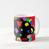 Party-Balottendesign Rot und andere Farben Kaffeetasse (VorderseiteRechts)