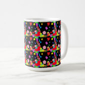Party-Balottendesign Rot und andere Farben Kaffeetasse (VorderseiteRechts)