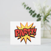 Party Bang Postkarte (Stehend Vorderseite)