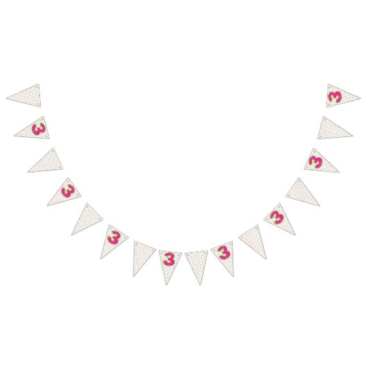 Party Banner/3. Geburtstag Wimpelkette (Alle)