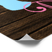 Party-Banner "Buck or Doe Gender" Poster (Ecke)