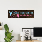 Party-Banner "Buck or Doe Gender" Poster (Heimbüro)